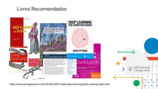Livros Recomendados
https://www.pyimagesearch.com/2018/03/05/7-best-deep-learning-books-reading-right-now/
 