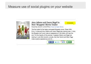 Measure use of social plugins on your website
 