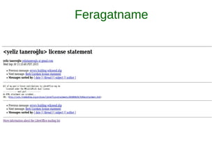 Feragatname
 
