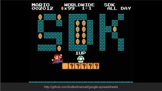 © Restlet 2014
http://github.com/boillodmanuel/google-spreadsheets
 