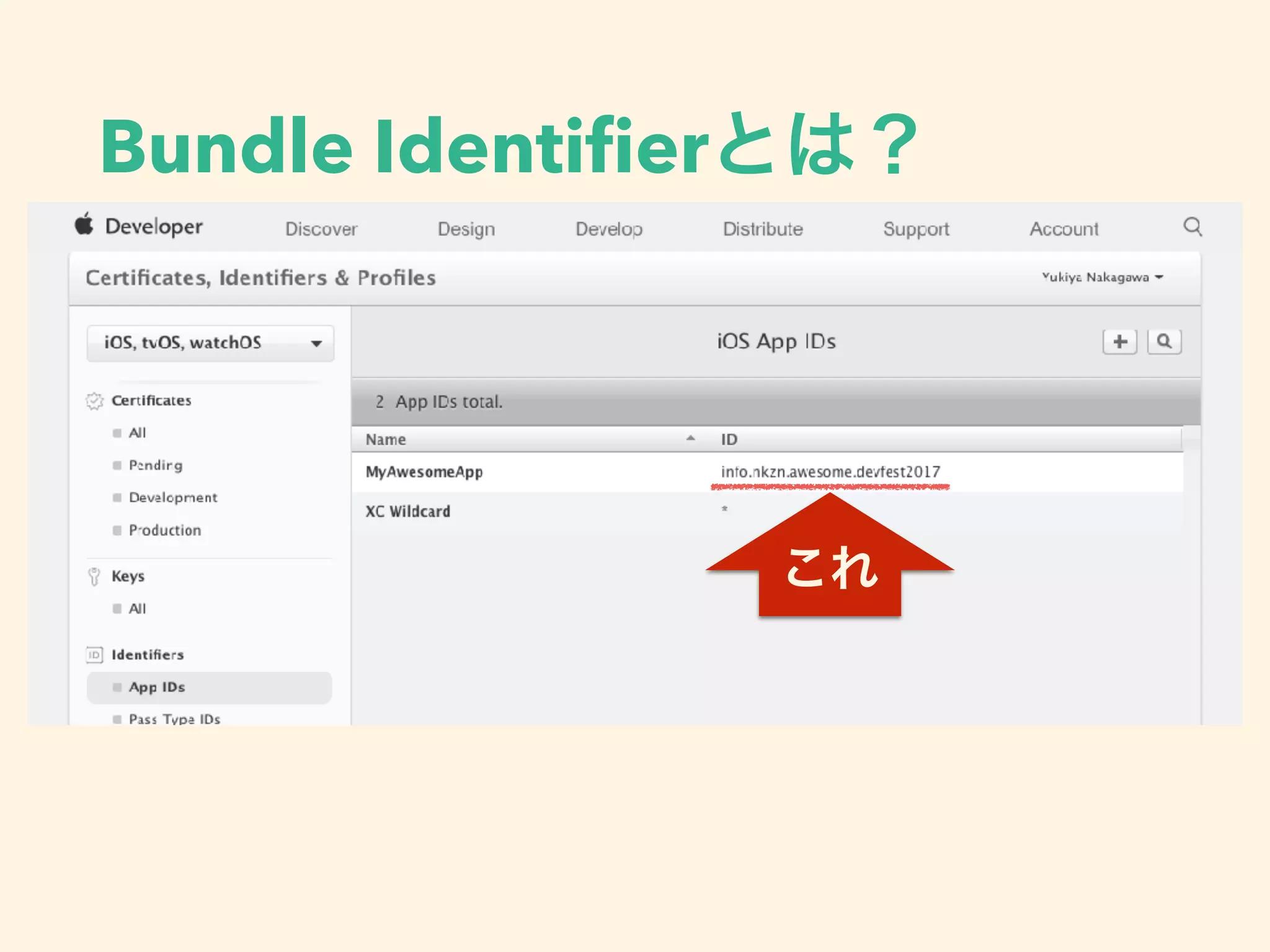 Bundle Identiﬁer
 