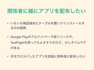 •
• Google Play /
TestFlight
•
 