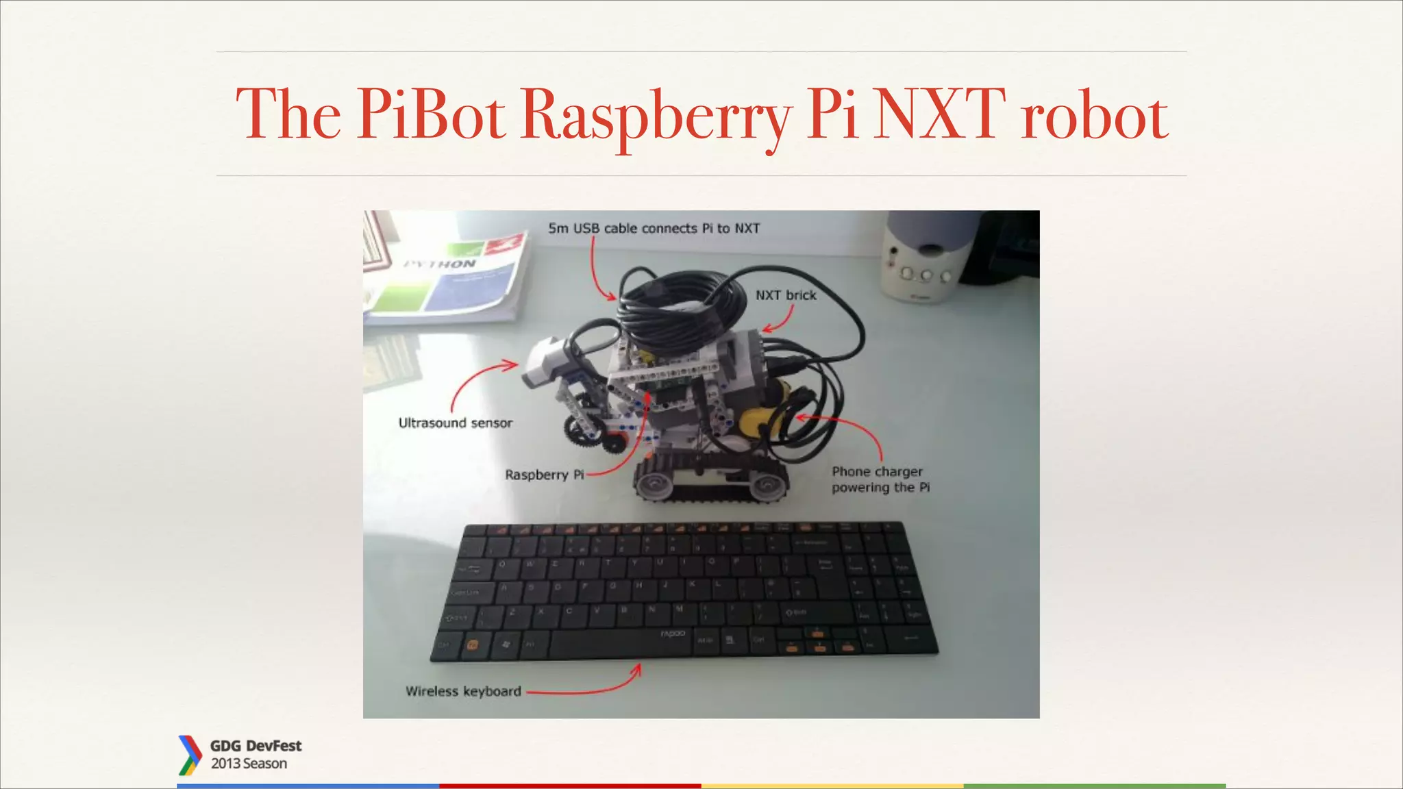 The PiBot Raspberry Pi NXT robot

!

 