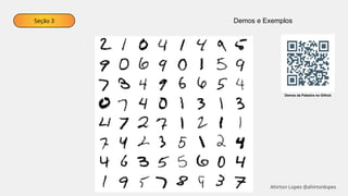 Seção 3 Demos e Exemplos
Demos da Palestra no Github
Ahirton Lopes @ahirtonlopes
 