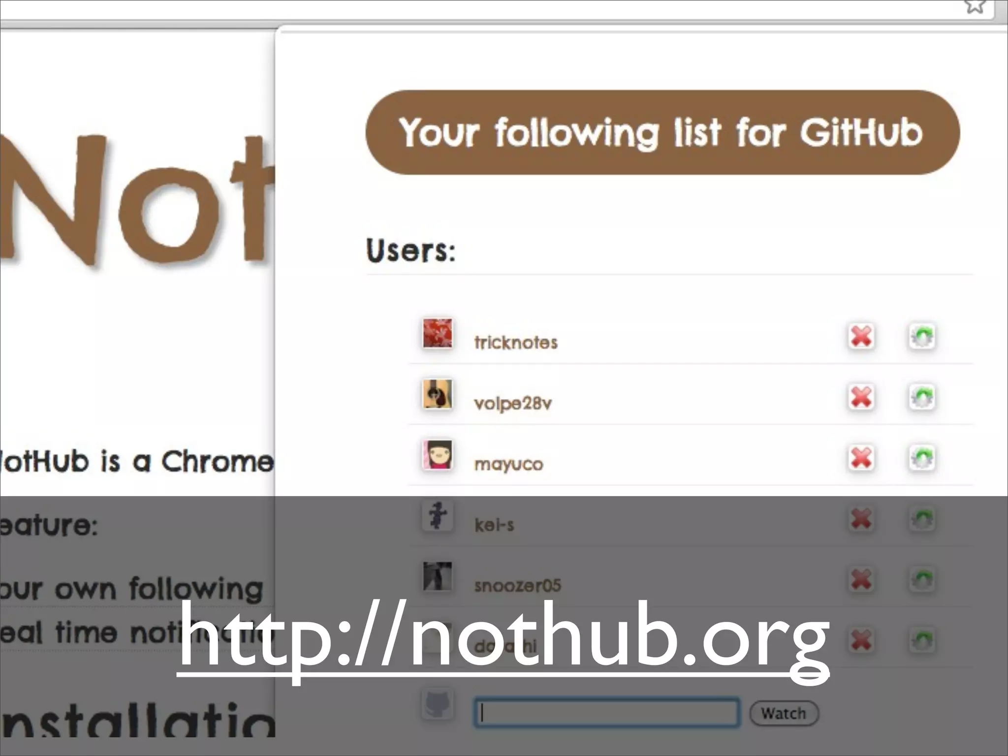 http://nothub.org