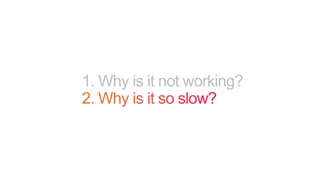 1. Why is it not working?
 