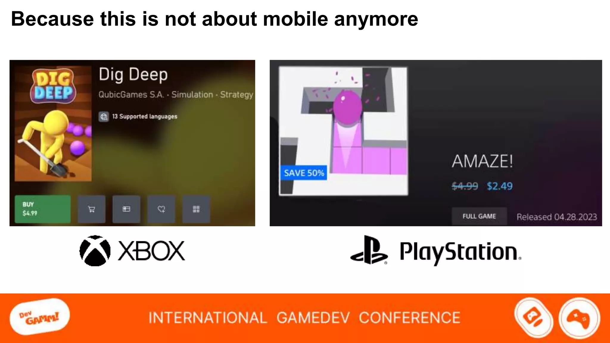 Because this is not about mobile anymore
 