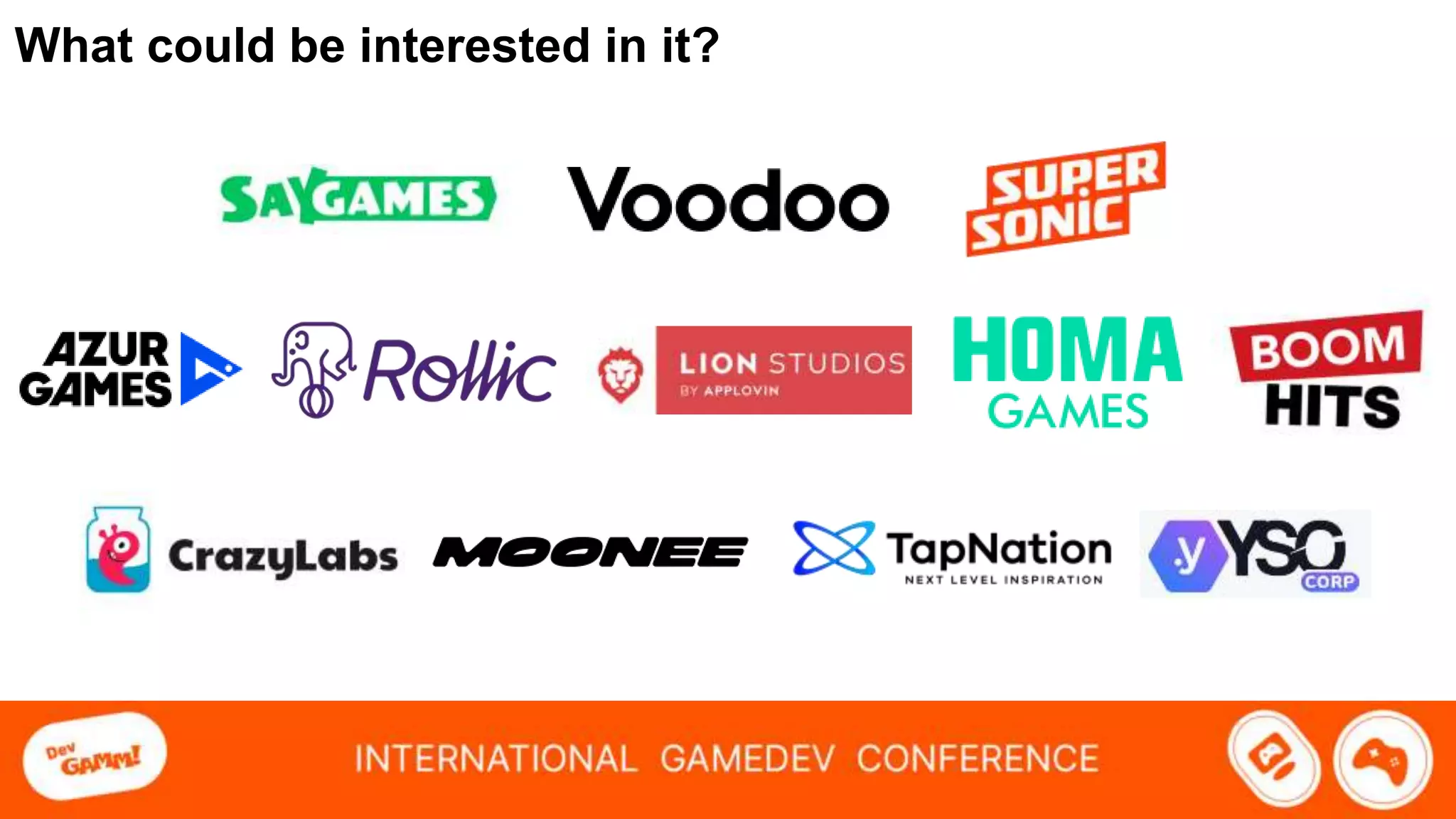 What could be interested in it?
 