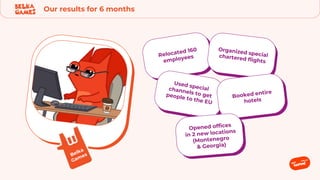 Our results for 6 months