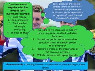 Gamesmanship Examples Deviance and violence in sport | PPTX