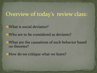 Devious Example Deviancy in Human Behavior.pptx