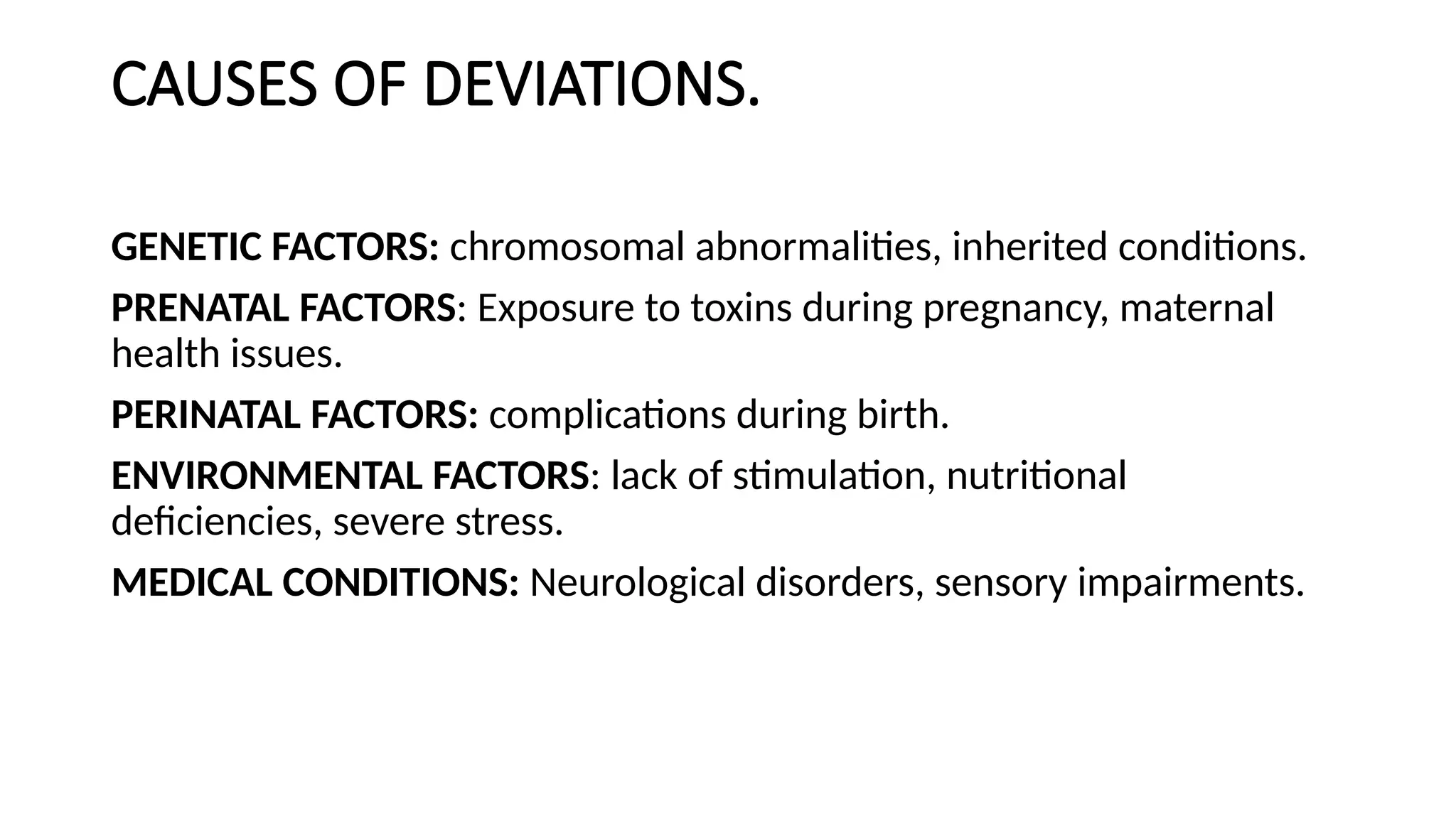 DEVIATIONS FROM NORMAL POWER POINT PRESENTATION | PPTX