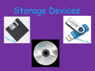 Storage Devices Floppy Disk Memory Key CD   Rom 