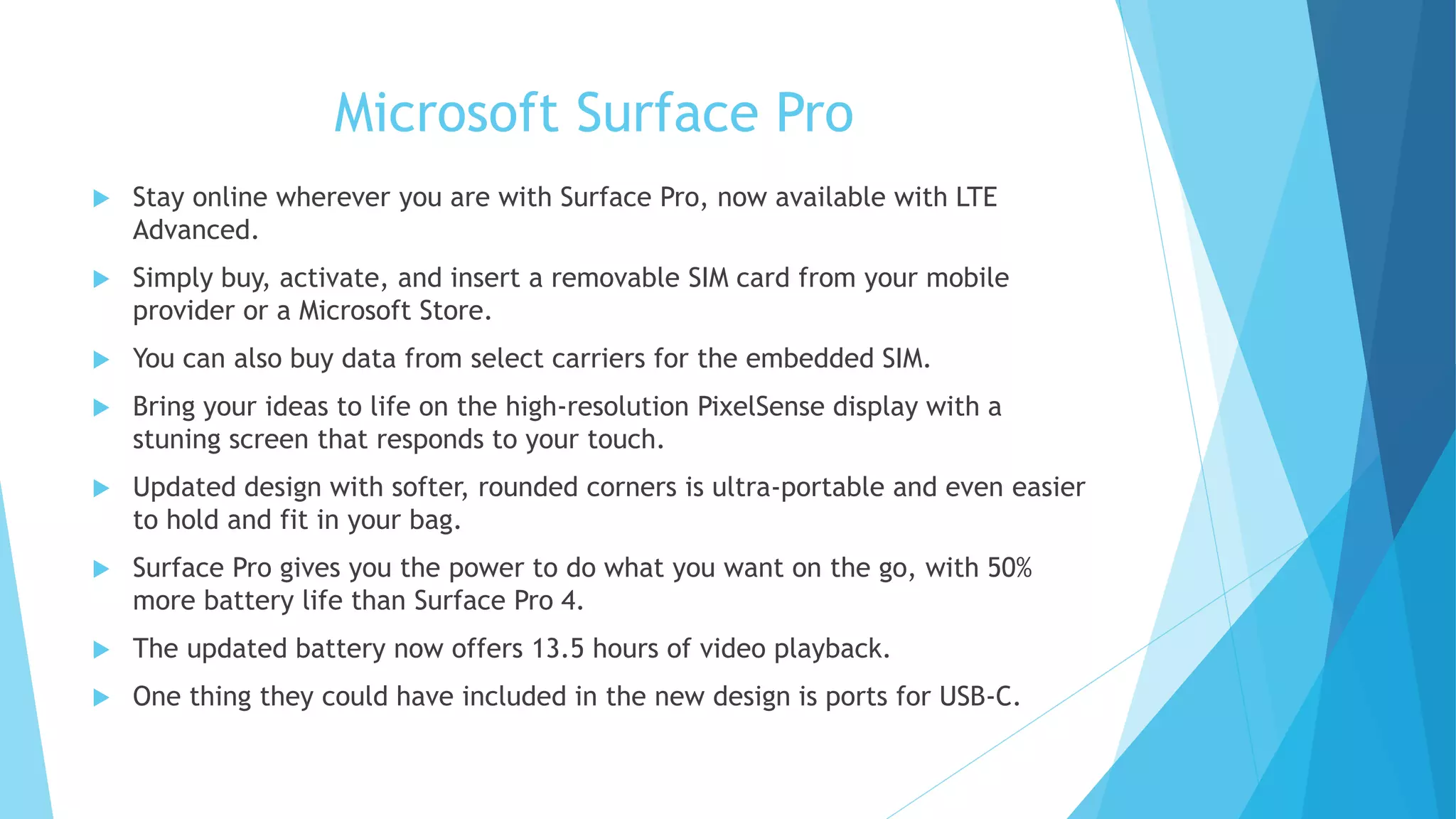 Tablet comparison PPT