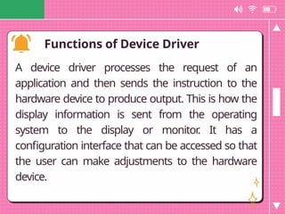 Device driver FOR HARDWAARE COMPUTER .pptx