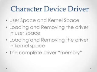 Device Drivers | PPTX