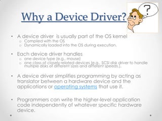 Device Drivers | PPTX