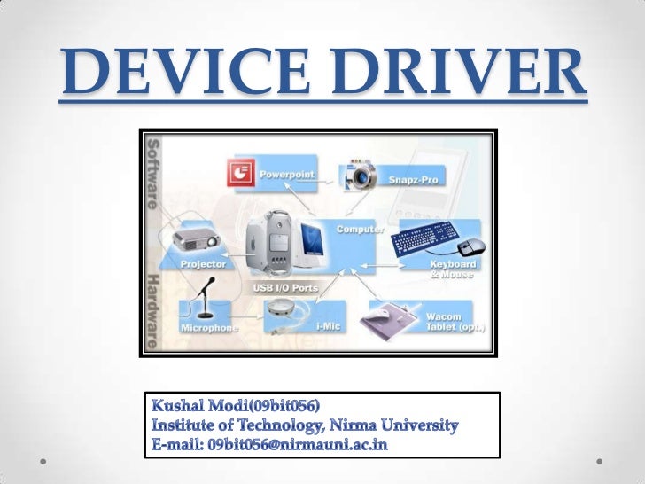 a device driver is: