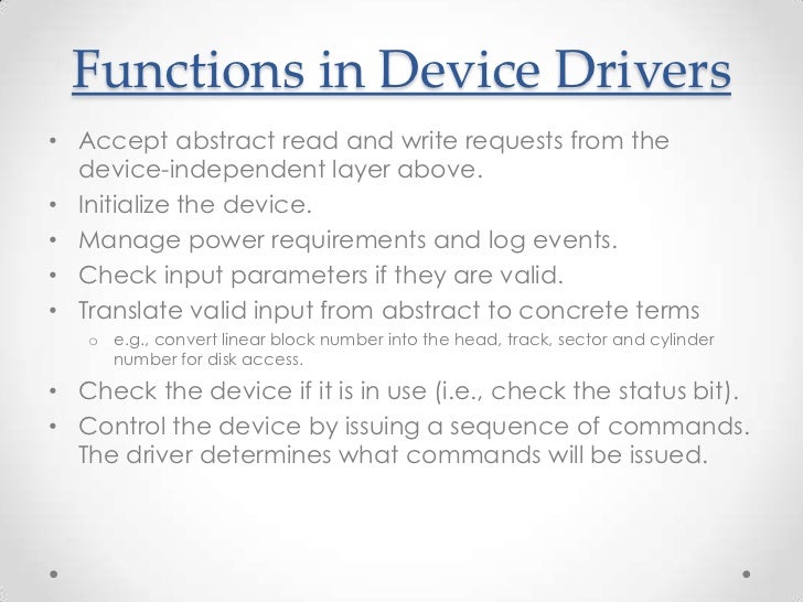 How to write device drivers for windows