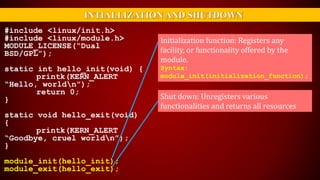 Linux Device Driver’s | PPTX