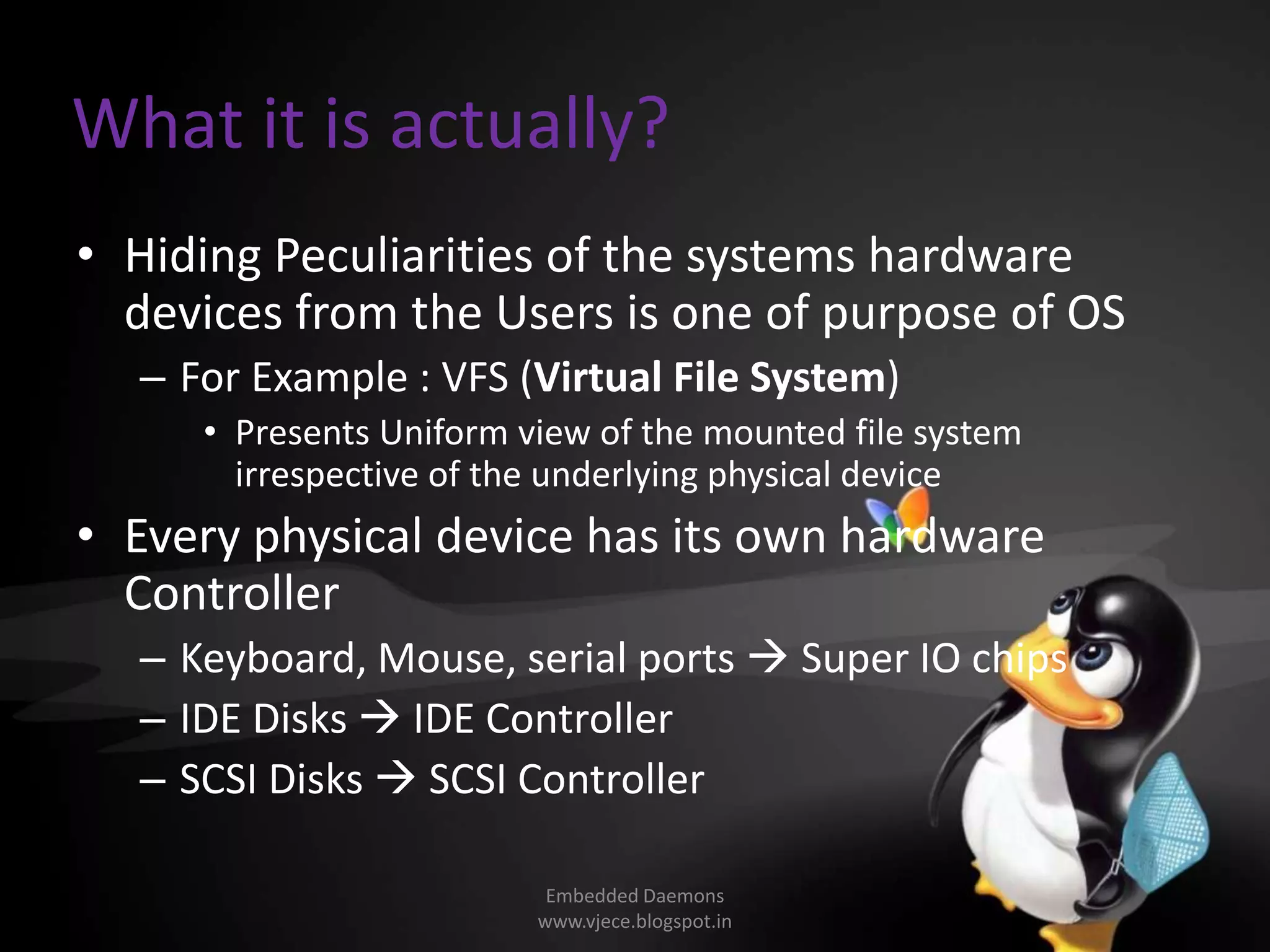 Device drivers Introduction | PPTX