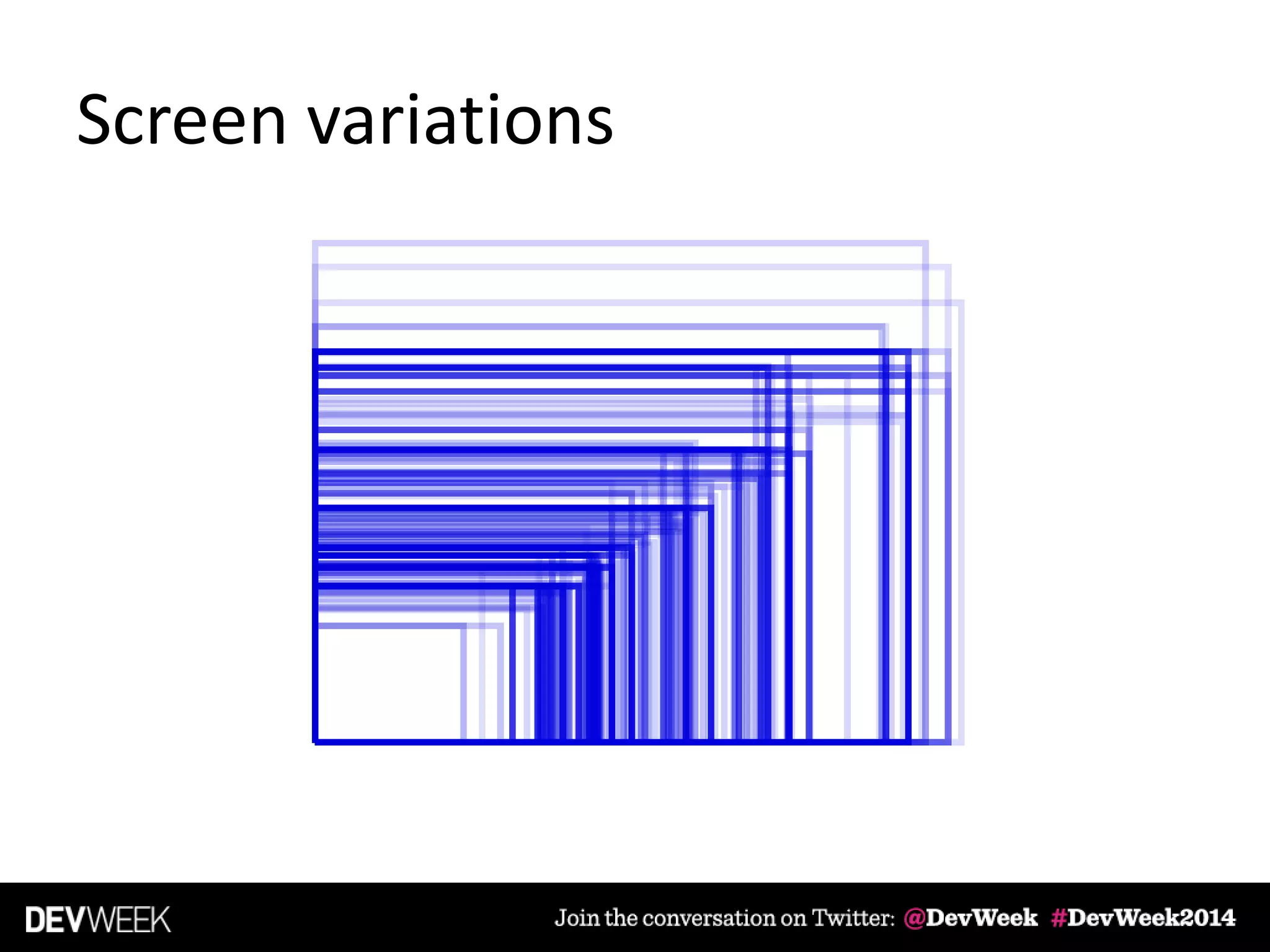 Screen variations
 