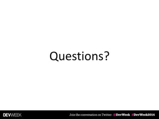 Questions?
 