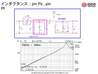 インダクタンス  : pin Ps , pin Pf 100Hz ～ 1MHz All Rights Reserved copyright (C) Bee Technologies Inc. 2011 