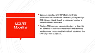 device modelling verilog analog mixed signal | PPTX