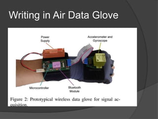 Writing in Air Data Glove
 