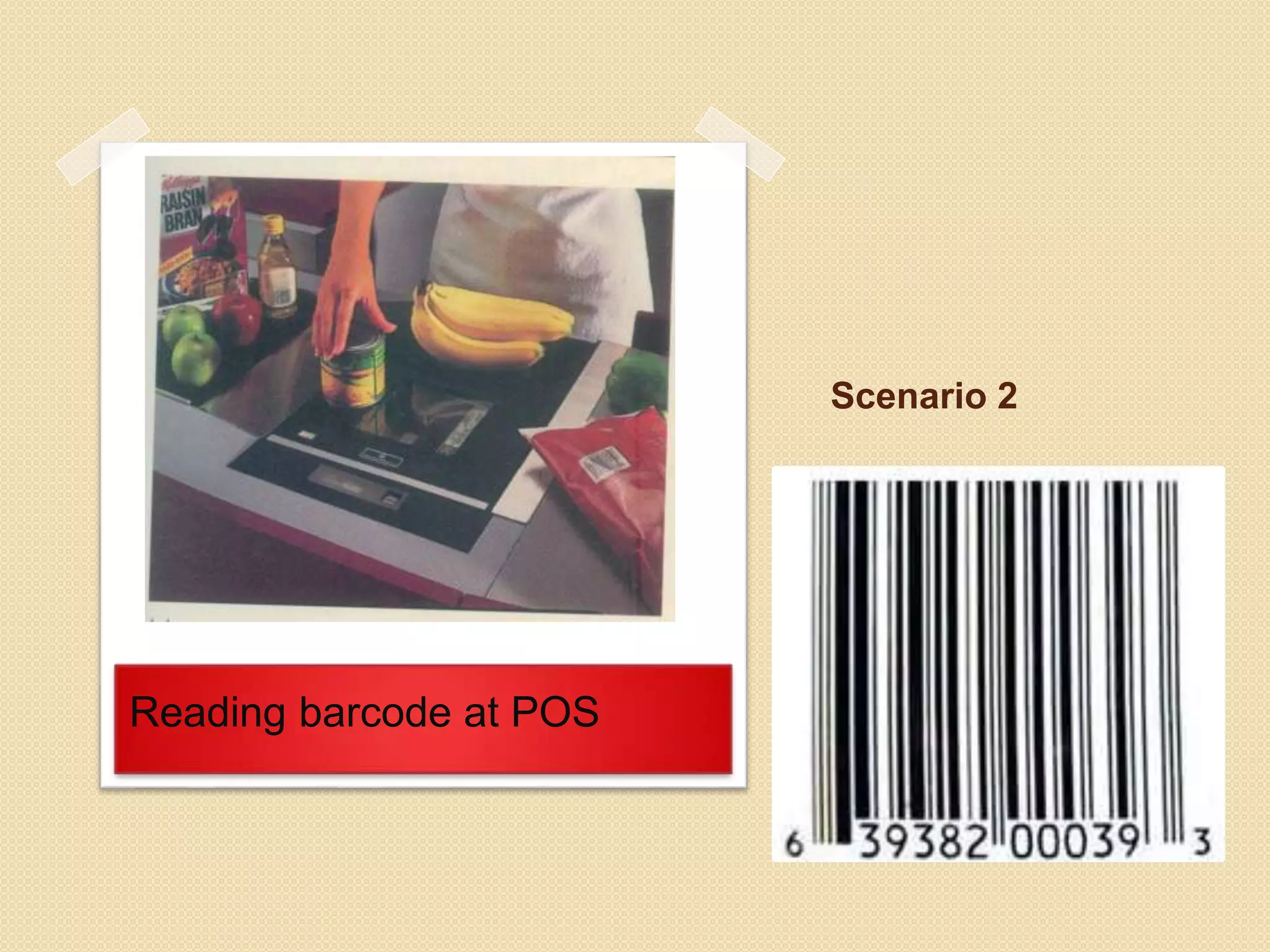 Scenario 2 
Reading barcode at POS 
 