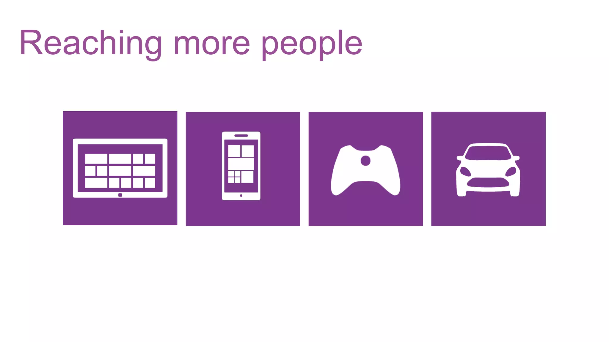 Reaching more people