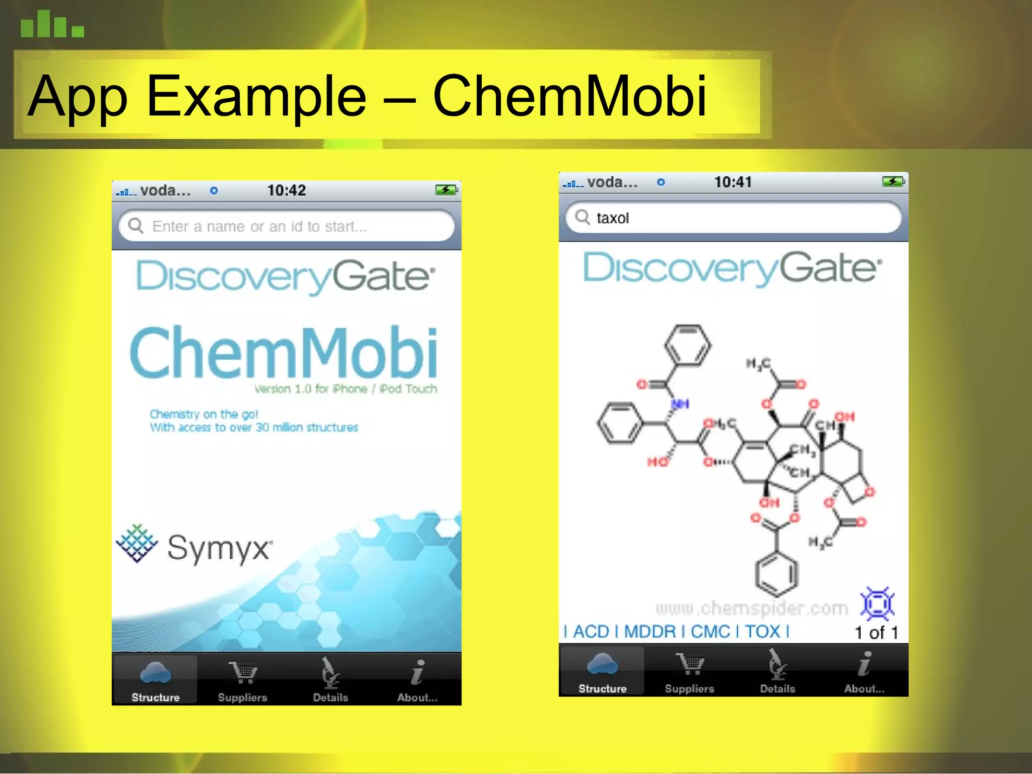App Example – ChemMobi 