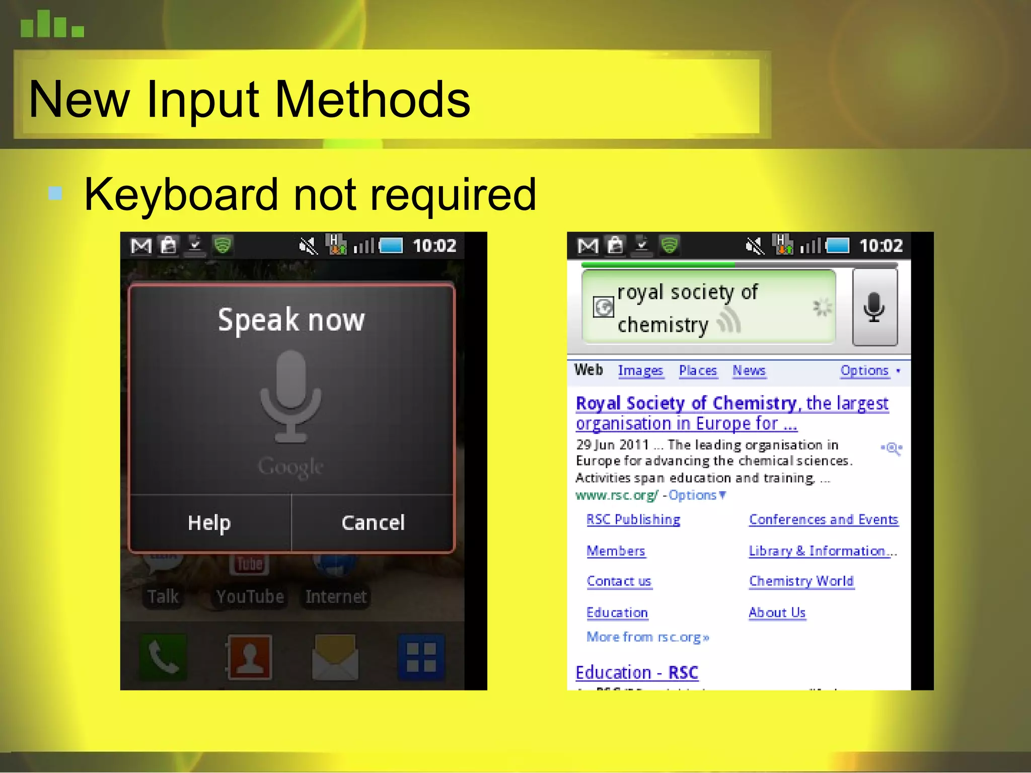 New Input Methods Keyboard not required 