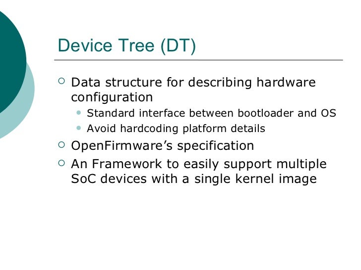 Device tree support on arm linux