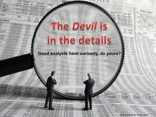 The devil is in the details | PDF