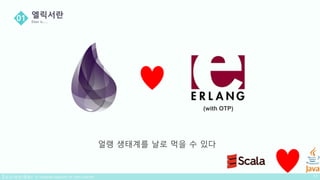 얼랭 생태계를 날로 먹을 수 있다
(with OTP)
 