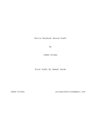 Devils paradise second draft script | DOCX