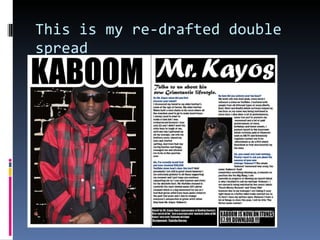 This is my re-drafted double spread 