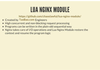 NGINX LUA API
 