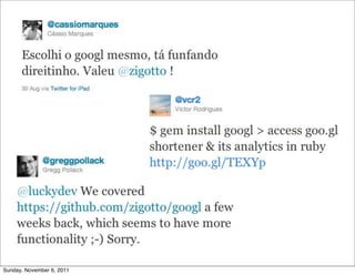 Sunday, November 6, 2011
 