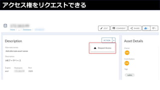 アクセス権をリクエストできる
 