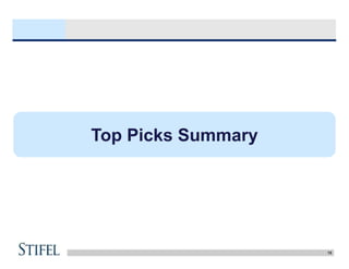 13
Top Picks Summary
 