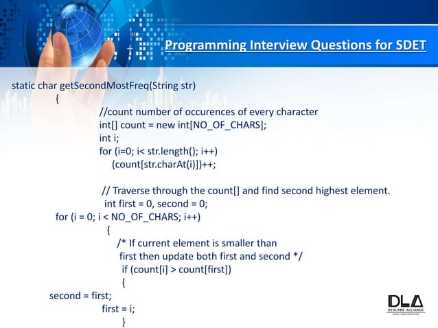 Java Coding Interview Questions For Sdet Top 20 java programming interview questions for sdet | PPT