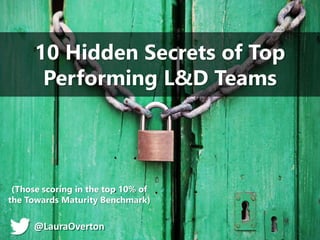 10 Hidden Secrets of Top Performing L&D Teams - DevLearn 2015