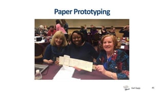 Karl Kapp 45
PaperPrototyping
 