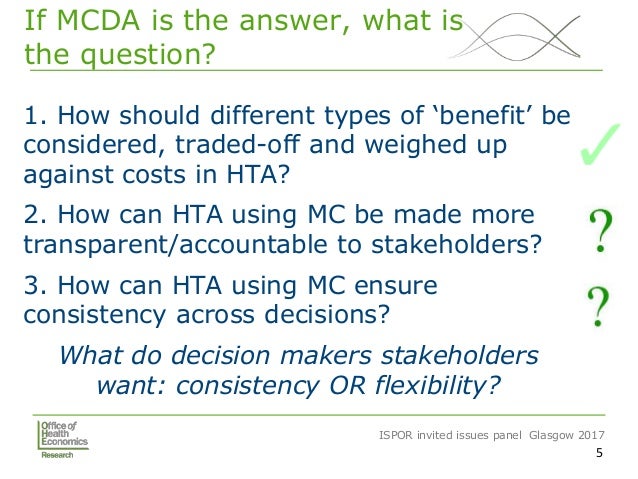 Is There A Role For Mcda In Assessing Value For Money In Health Care - value for money 4 5