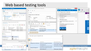 Insightful Solutions :: Innovative Technologies 
Web based testing tools 
 