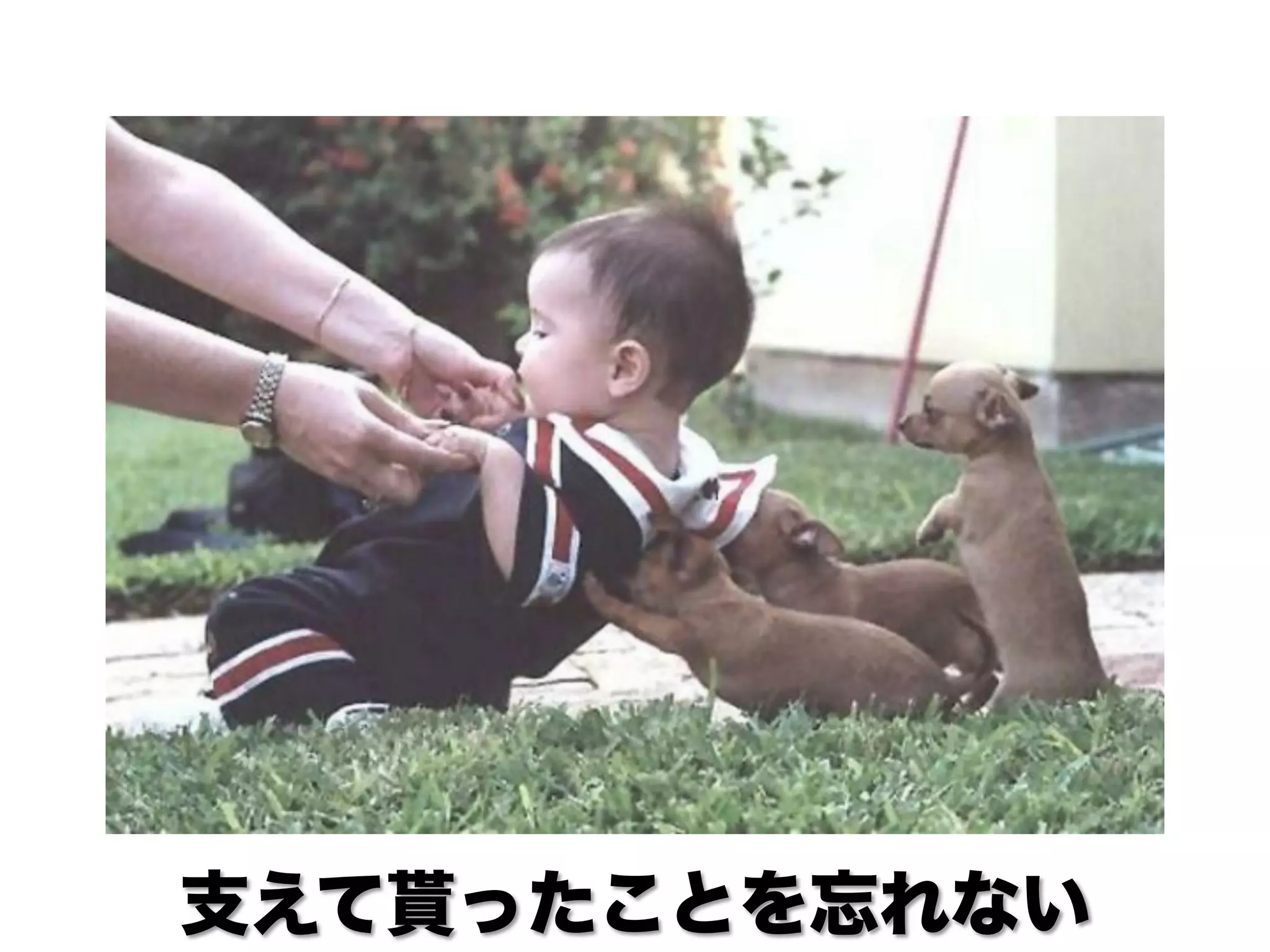 支えて貰ったことを忘れない
 