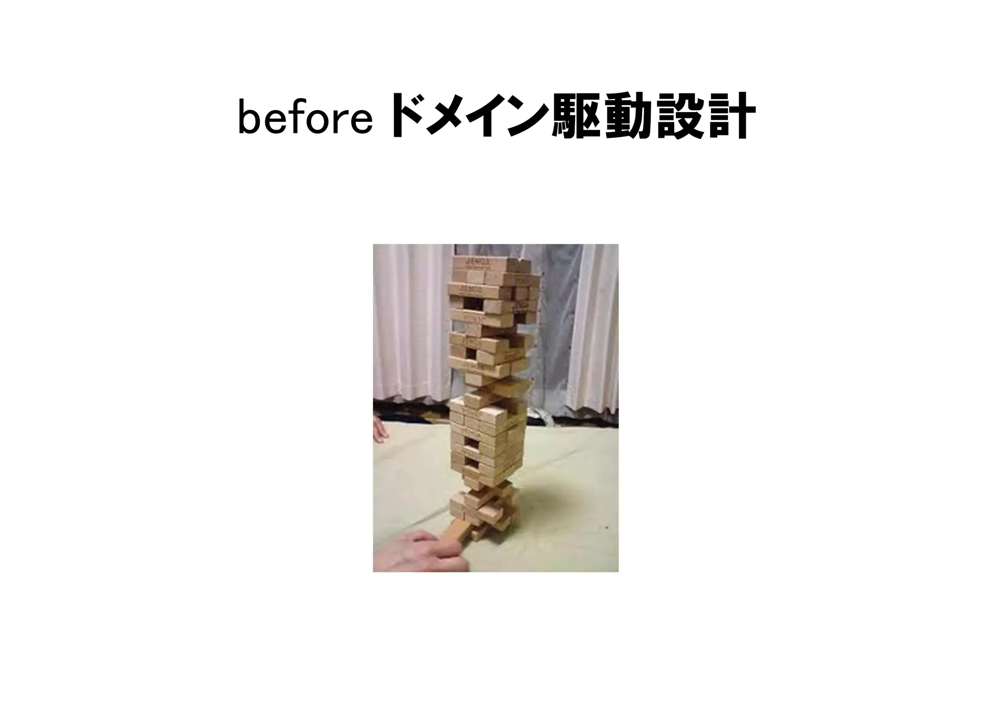 before ドメイン駆動設計
 